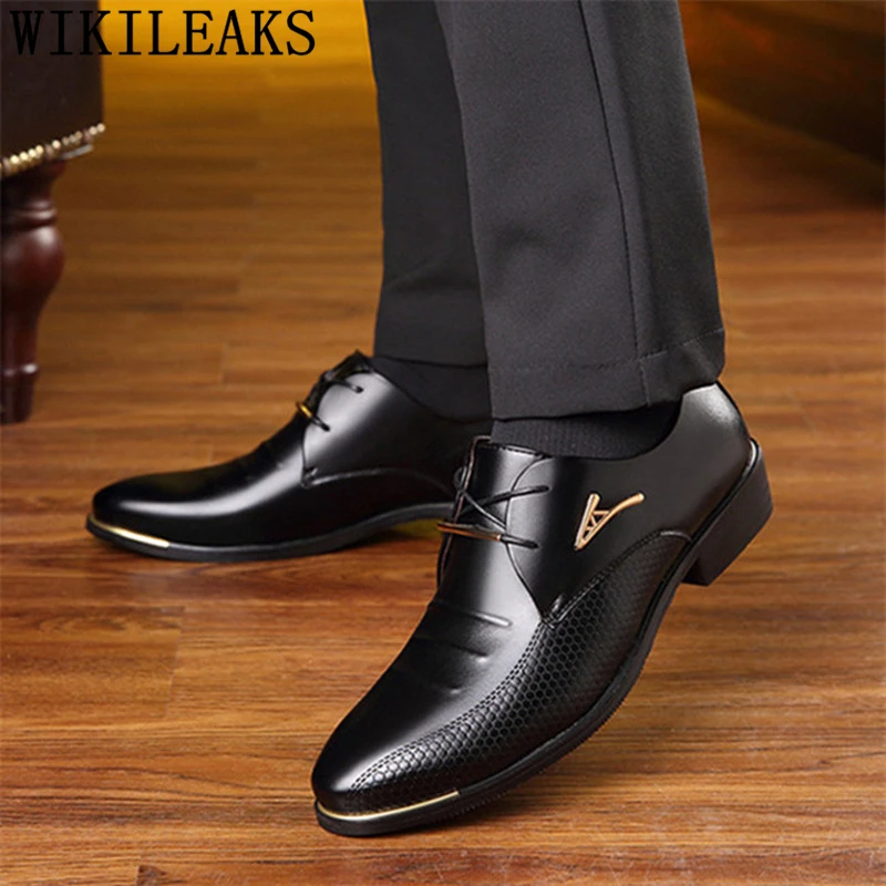 Zapatos De De cuero para Hombre, Formal De oficina, marca De lujo, Ayakkabi|Zapatos formales| - AliExpress