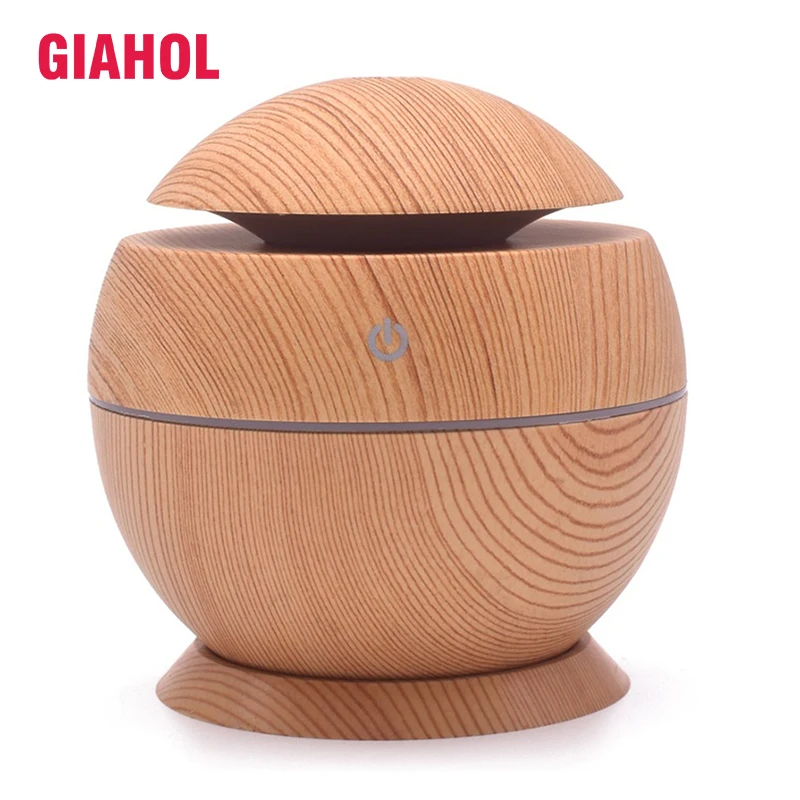 

130ML Mini Air Humidifier Aroma Essential Oil Diffuser USB Wood Grain Mist Maker Ultrasonic Aromatherapy For Home Office