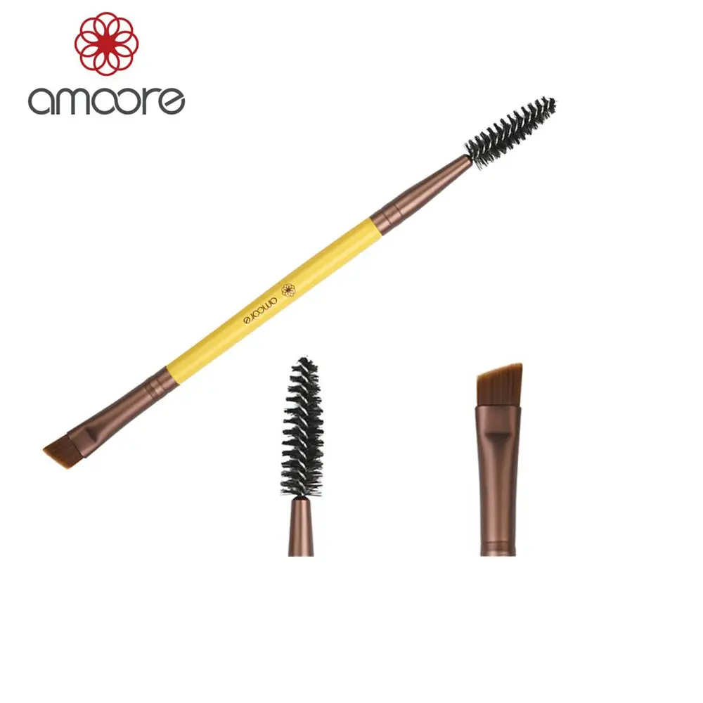 amoore Makeup Brushes Double Eyebrow Brush+Eyebrow Comb Make up Brushes Makeup Tools Eyelashes Cosmetics