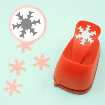

free ship Snowflake shaped EVA foam save power punch Christmas Snow paper punch for greeting card Scrapbooking diy hole puncher