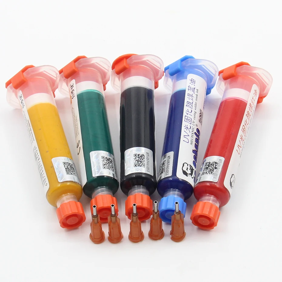 UV Curable Solder needles 10CC for PCB Circuit board protect Soldering