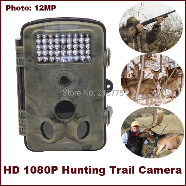 12MP 1080P scouting hunting camera New HD Digital Infrared Trail Camera 2.4' LCD IR Hunter Cam Russian