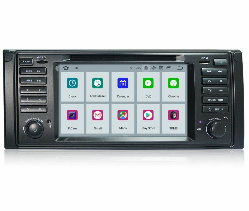 Perfect COIKA Android 9.0 System Car Head Unit For BMW 5 Series E53 X5 E53 GPS Navi Mirror Stereo WIFI Google 1080P Video SWC BT 2