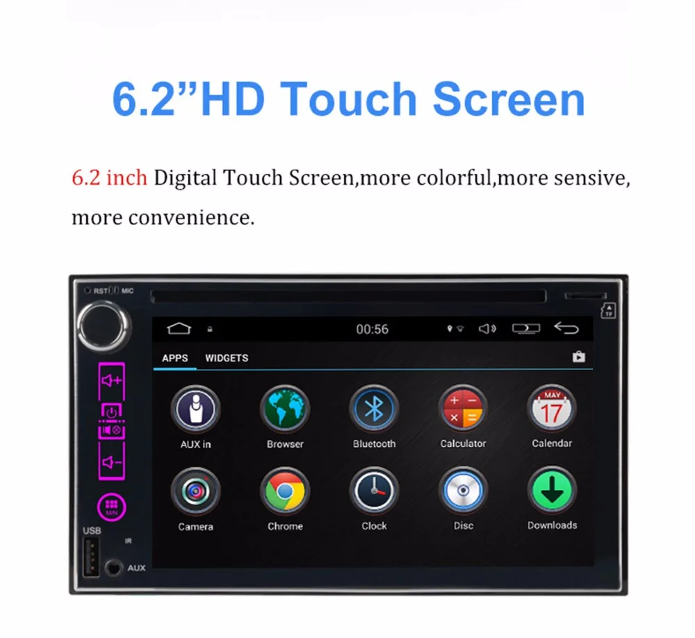 Top 102*600 Universal Android 6.0 Quad Core Car DVD Player GPS Navigation BT Stereo Radio RDS Audio Video 2Din Double 2 Din Audio 3 Top 102*600 Universal Android 6.0 Quad Core Car DVD Player GPS Navigation BT Stereo Radio RDS Audio Video 2Din Double 2 Din Audio 3