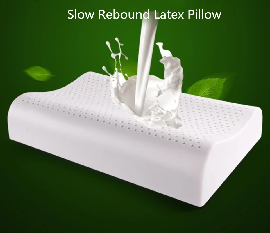 Natural Breathable Latex Foam Pillow Neck Protector Pillows Orthopedic