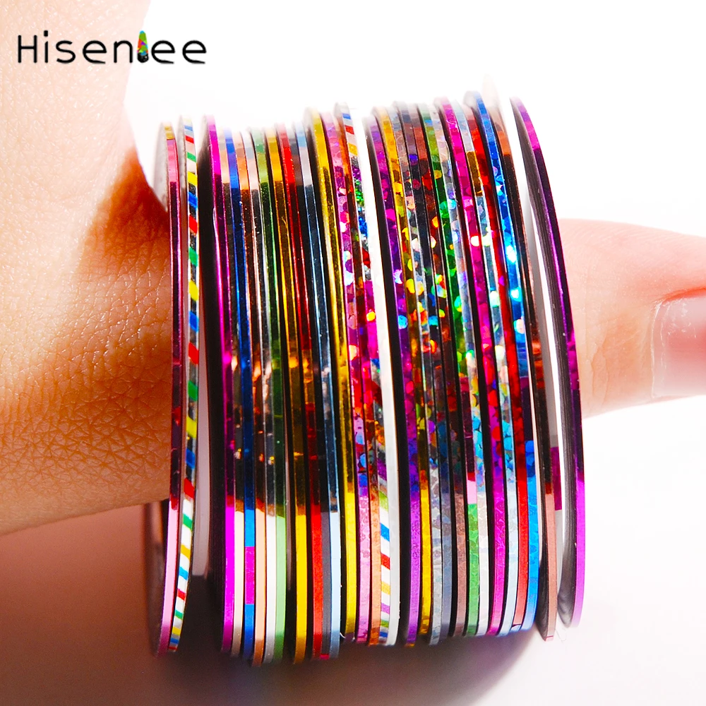 

High quality new 1mm 10 roll nail tape tape applique 3D charm variety DIY nail nail sticker jewelry decoration