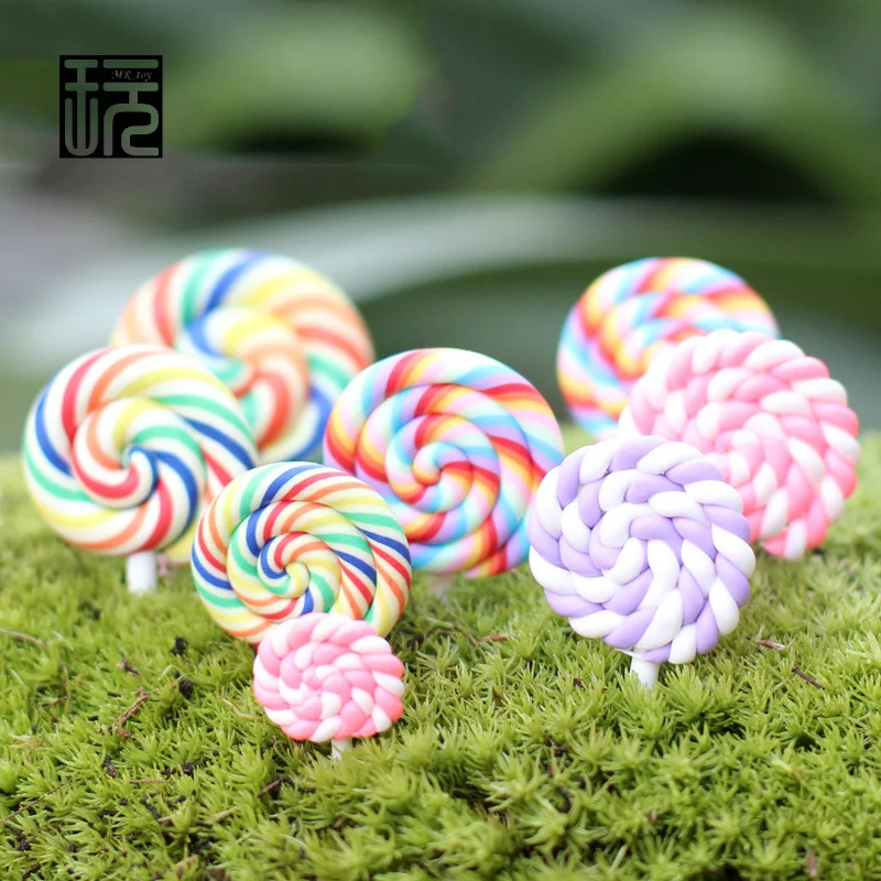 Конфетный цвет милый леденец мини Сказочный Сад миниатюрные DIY