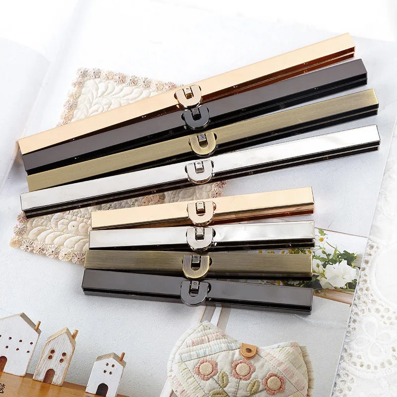 

KISSDIY 10pcs 19CM 11.4CM regula DIY Metal Purse frame Handle for Bag sewing, antique Bronze silver gun black golden