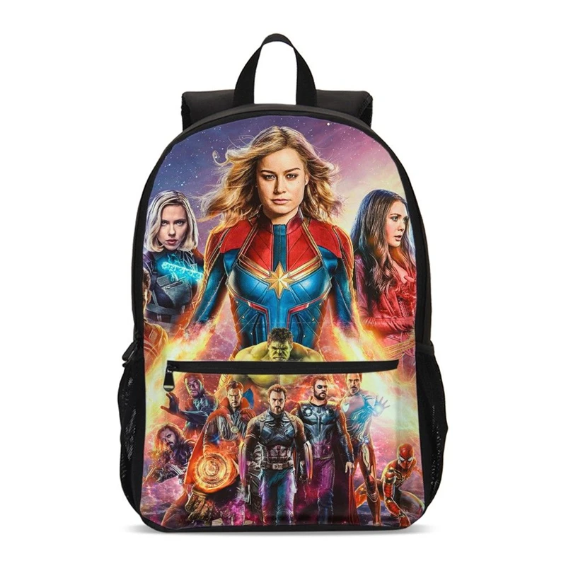 

2019 Captain Marvel School Backpacks For Teenager Girls Primary Kids Large School Bags Boys Children Mochila Infantil 3-6 Grade