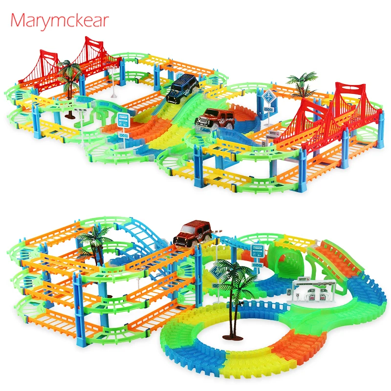 

Новый Тип Magic Rail игрушка светящийся гоночный трек светится в темноте слот проигрывателя чудо светящийся гоночный трек Ассамблеи Игрушка с светодиодный автомобиль