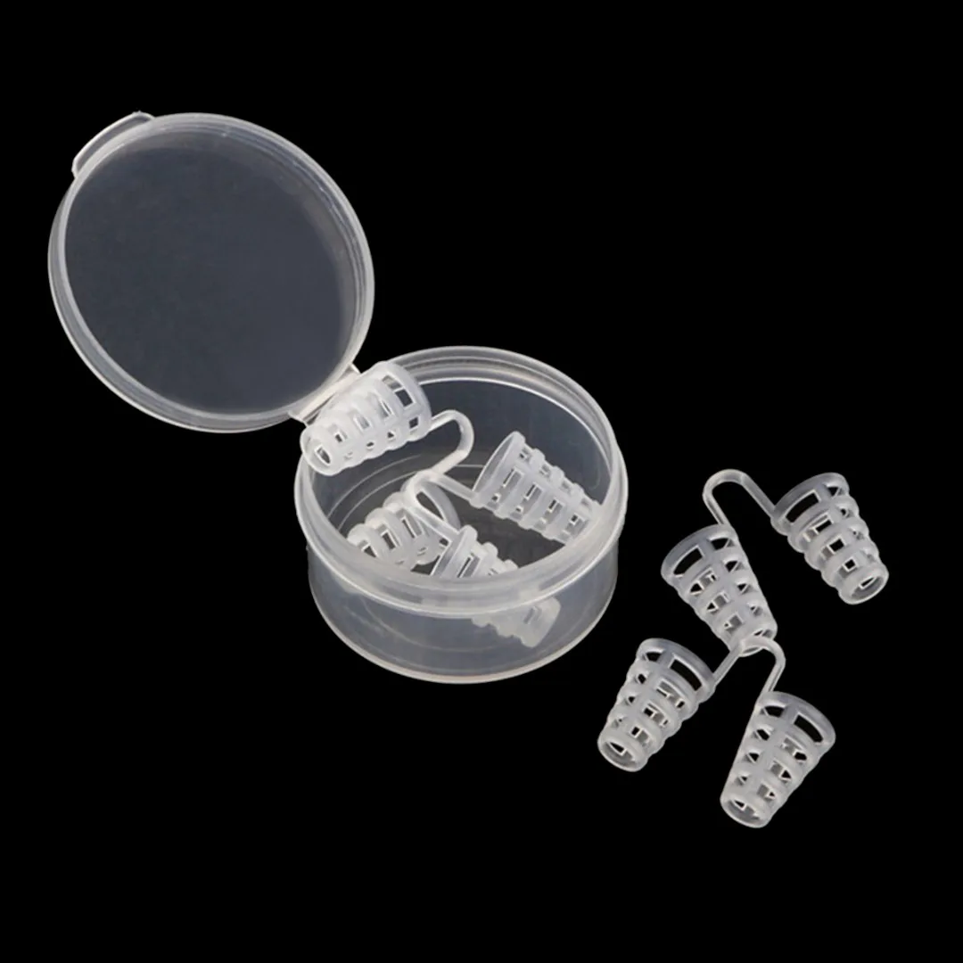 Mayitr 4Pcs Snoring Anti Snore Nasal Dilators Breathe-Easy Stop Cones Congestion Aid Sleep Relieve Snore Device For Health Care