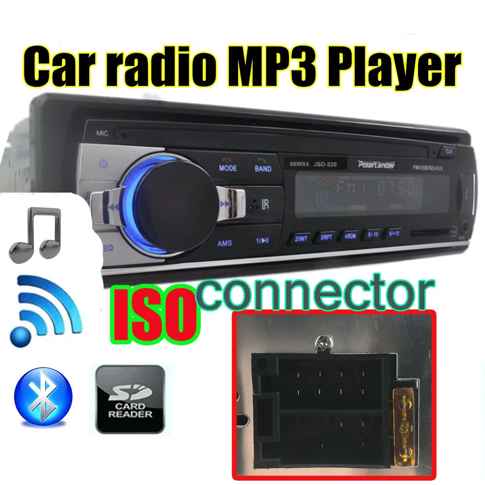 In Dash 1 DIN 12V font b Car b font tuner Stereo bluetooth FM font b