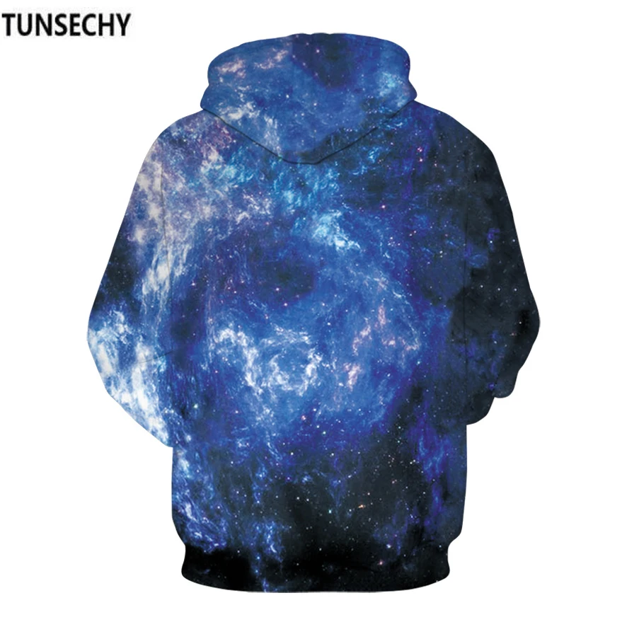 Tunsechy الفضاء غالاكسي 3d سوياتشيرتس/المرأة هوديس مع قبعة النجوم الطباعة سديم الخريف الشتاء فضفاض مقنع هودي قمم