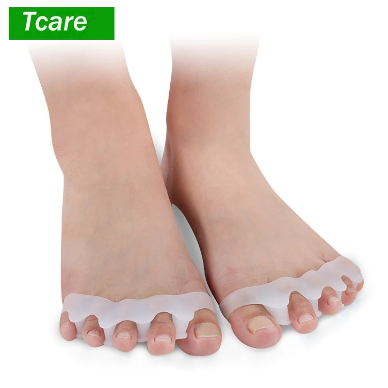 

1Pair Gel Toe Separator Toe Spacers Rubber Stretchers Yoga Practice Bunion Pain Relief Toe Straightener Achilles Stretcher