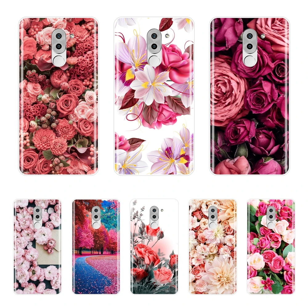 

Flower Phone Case For Huawei Honor 6A 4C 5C 6C Pro Case Soft Silicone For Huawei Honor 6 5A 4X 5X 6X 4C 5C 6C 6A Pro Back Cover