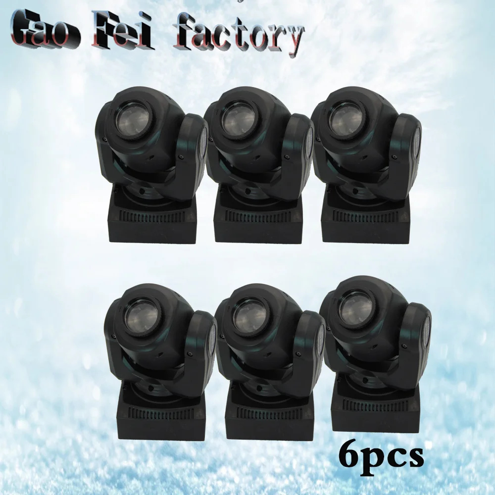 

30W Moving head light DMX DJ Disco Party Wedding Stage Effect Fixture 30W White LED Spot Moving Head Light (6pcs/lot)