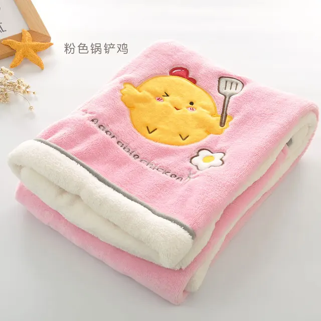 Double layer Weighted Blanket Thick Soft Throw Blanket on Sofa Bed