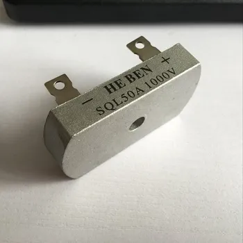 

1pcs three-phase rectifier bridge rectifier SQL50A 1000V Metal Case Bridge Rectifier 32*60mm