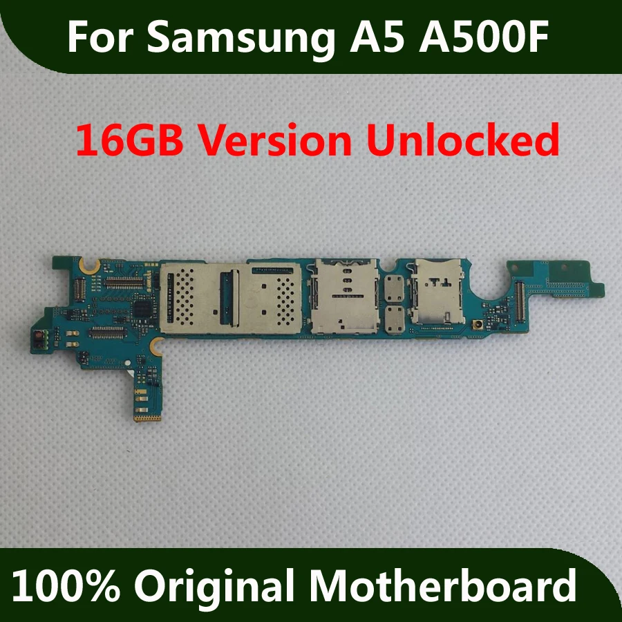Открыл плата для samsung A5 A500F плате полный Функция с чипами IMEI ОС Android установлен