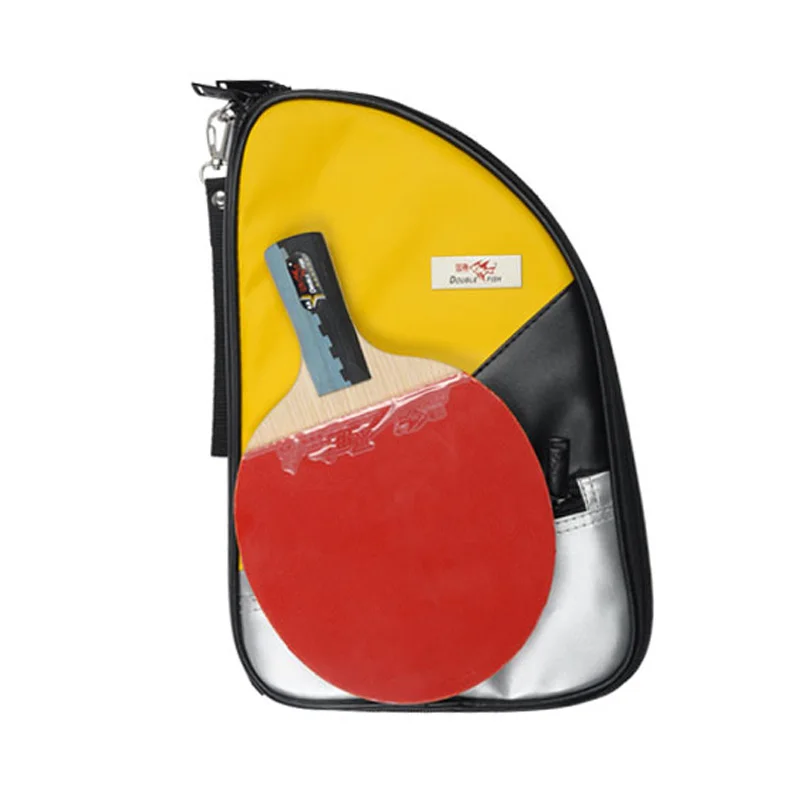Чехол для ракетки для настольного тенниса Double Fish R type, водонепроницаемая сумка для ракетки для настольного тенниса, цветная искусственная кожа