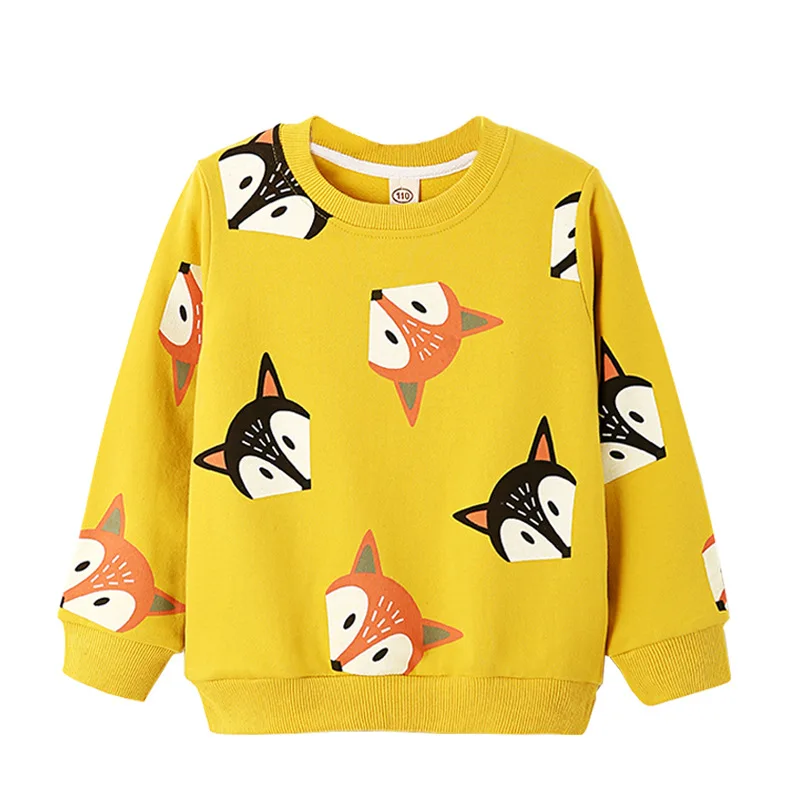 Autumn Sweatshirts Kids Shirts Toddler Boy Girls Long Sleeve Cartoon...