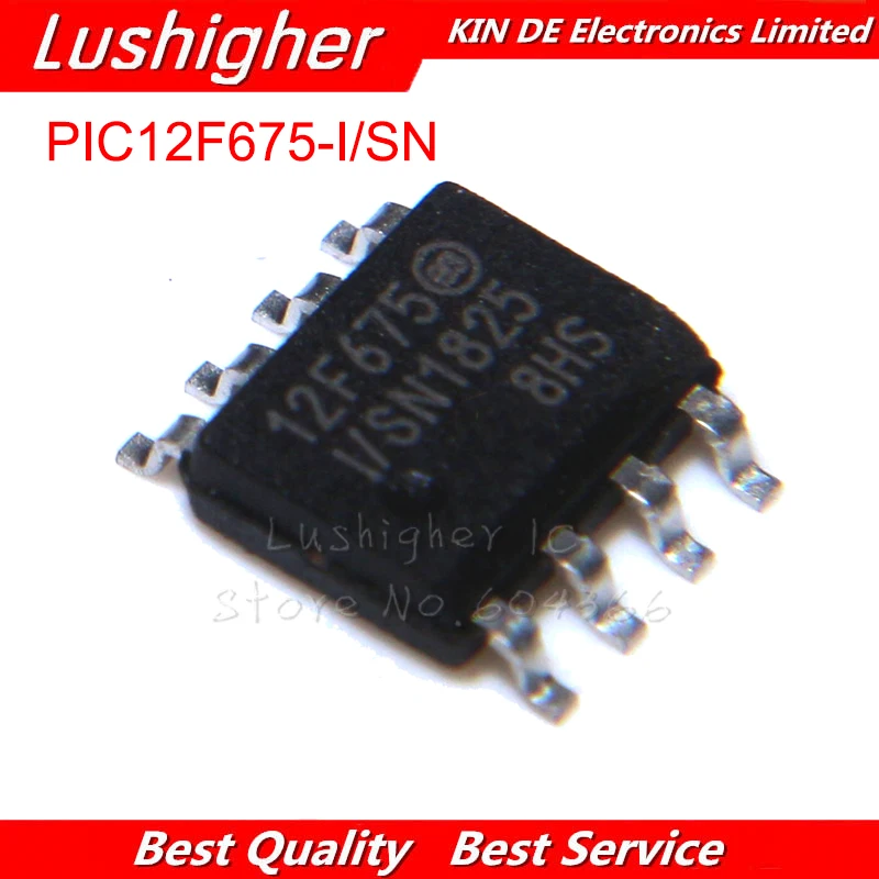 

50pcs PIC12F675-I/SN SOP-8 PIC12F675 SOP 12F675-I/SN SMD 12F675 SOP8