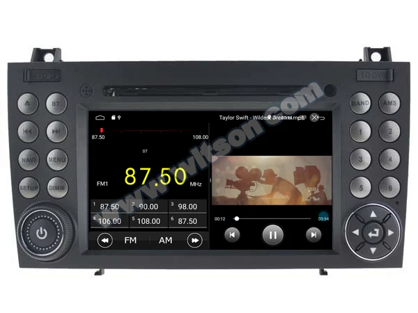 WITSON Android 9,1 Автомобильный gps dvd для BENZ LK200/SLK280 SLK350/SLK автомобильный аудио 2 Гб ram 16 Гб FLASH+ DAB+ OBD+ TPMS+ DVR+ Wifi/3g/4G поддержка