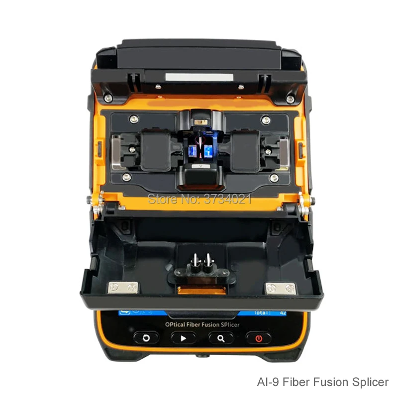 Оригинальный Signalfire AI-9 слияние оптических волокон splicer шесть двигателей оптическая сплайсинговая машина 5s Время сращивания 15 s время