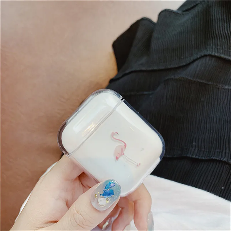 Милый мультяшный чехол для Apple Airpods, чехол, наушник с Bluetooth, аксессуары для Airpods, прозрачный жесткий чехол для наушников - Цвет: Style 7