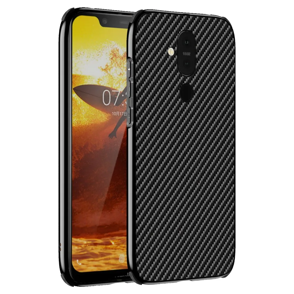 

Original Case for Nokia 8.1 7.1 6.1 5.1 Plus Cover Metal Aluminum Bumper Frame Carbon Fiber Case For Nokia X7 X6 X5 Cover