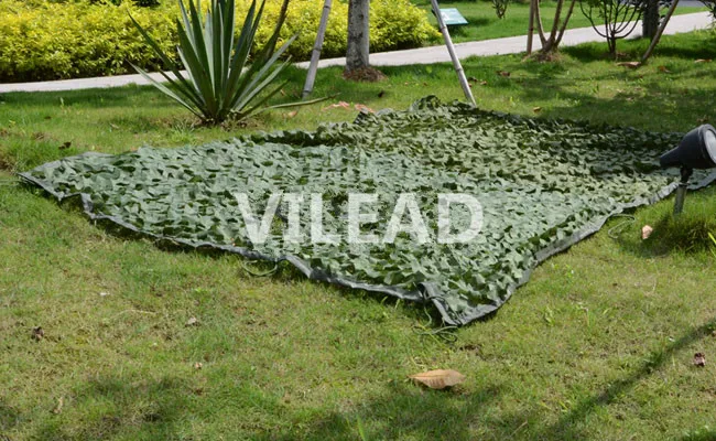 VILEAD 4M*6M Green Camouflage Netting Filet Camo Net Camo Tarp Army Tarp Camping Sun Shade Hunting Shelter Camo Jungle Netting