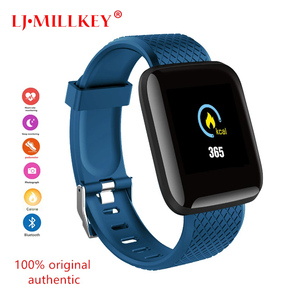 

Smart Watch for Bluetooth USB Rechargeable Heart Oxygen Pressure Sleep Monitor Passometer Alarm Clock Wristwatch Wearable Device