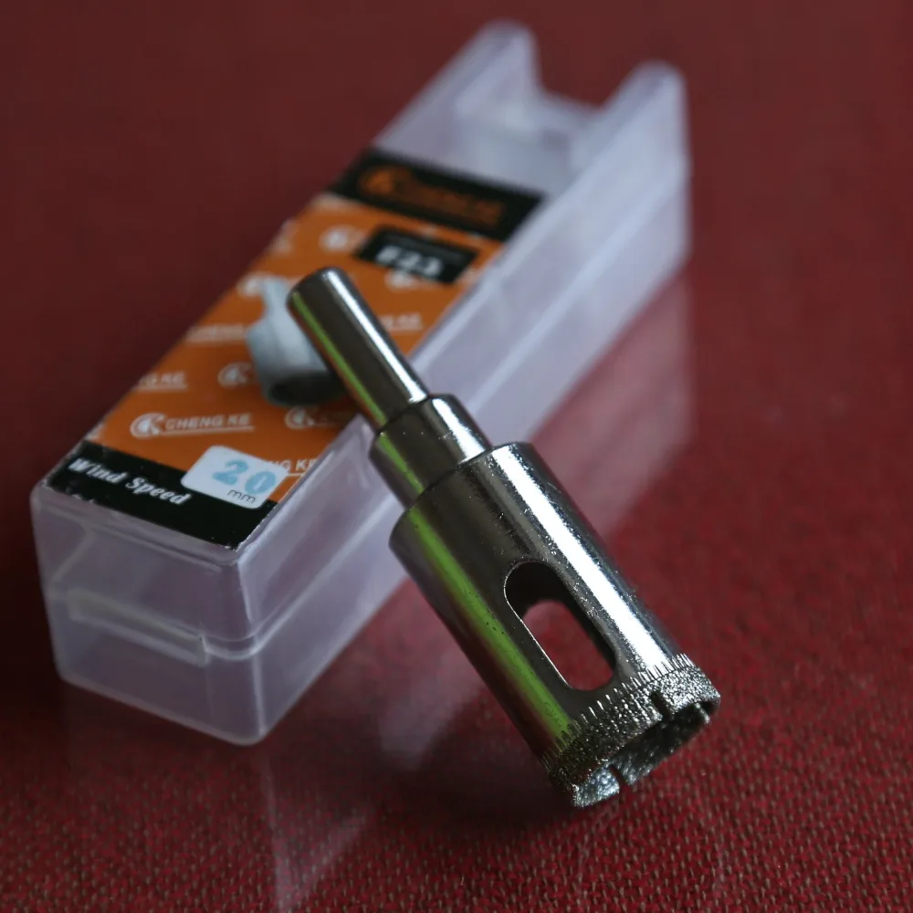 Free shipping of high quality 2 steps diamond marble hole saw tile core