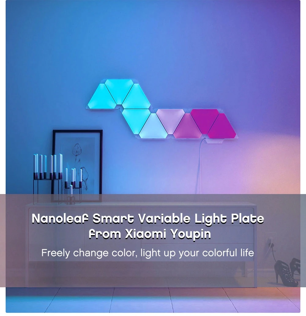 Xiaomi Nanoleaf полноцветный умный переменный нечетный светильник, доска для тарелок, романтический светильник ing Room, модные вечерние платья на день рождения, управление приложением