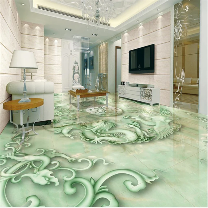 

beibehang Large Custom Wallpaper Mural Chinese Longfeng Chengxiang 3D Stereo Jade Relief TV Backdrop Wall photo wallpaper