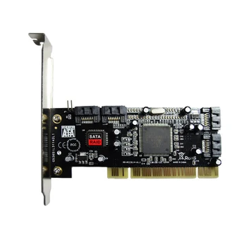 

New Hot The Best Selling PCI to 4 Ports SATA Serial ATA RAID Sil3114 3114 Converter Controller I/O Card QJY99