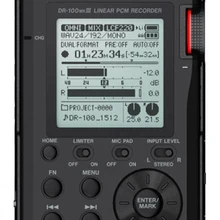 Tascam DR-100MKIII портативный цифровой рекордер дорожный студийный качественный 192 кГц/24 бит совместимый линейный PCM рекордер