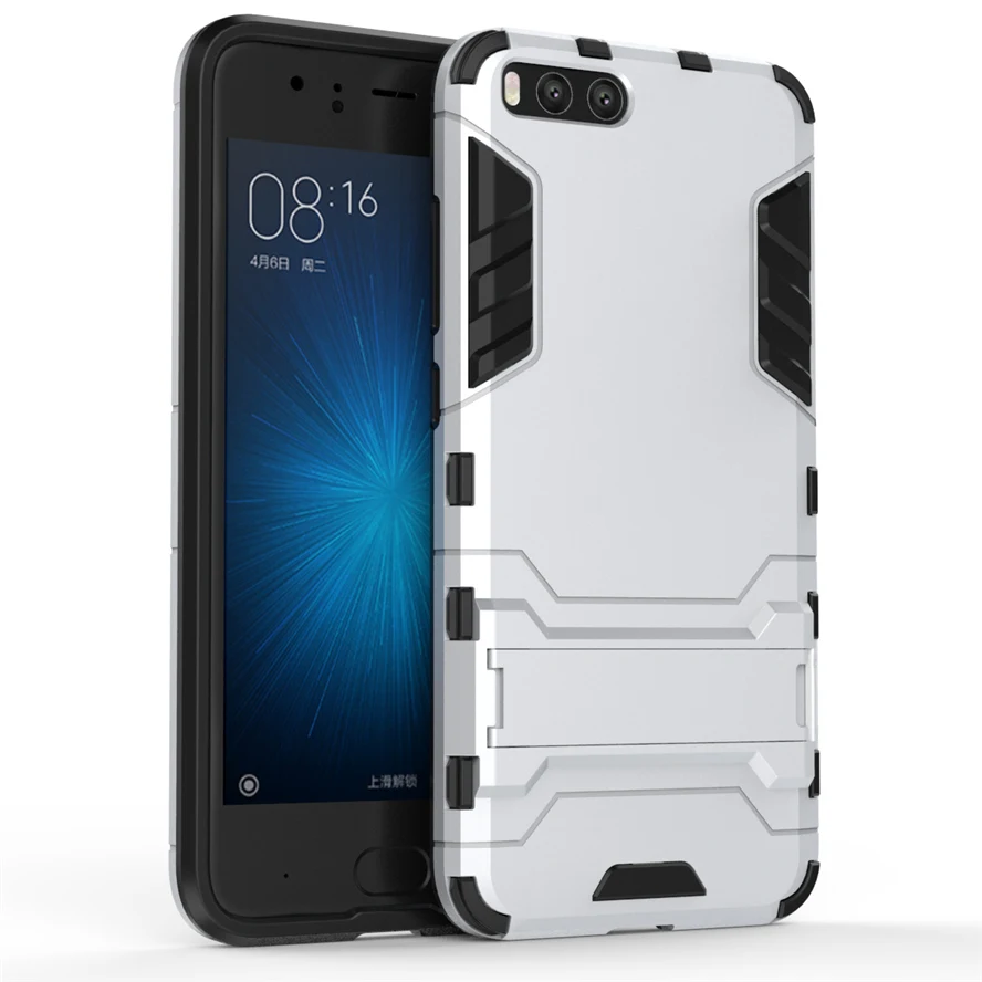 

For xiaomi mi6 case ZIHFONE Luxury Hybrid Shockproof Hard Iron Man Armor Defender Silicone Case for xiaomi mi 6