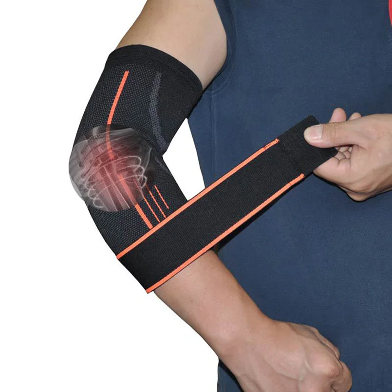 

Breathable Elbow Brace Support Pressurized Bandage Outdoor Elbow Pads for Sport Basketball Fitness Elastic Arm Elbow Protector