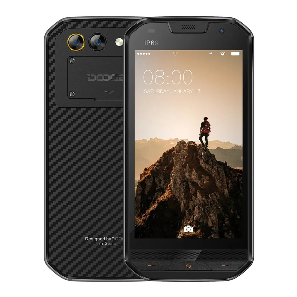 Doogee S30 Ip68 Водонепроницаемый 8mp сзади двойной камеры мобильного телефона 5580 mah 5,0 "Isp Hd 4 ядра 2 gb + 16 gb противоударный 4g мобильный телефон