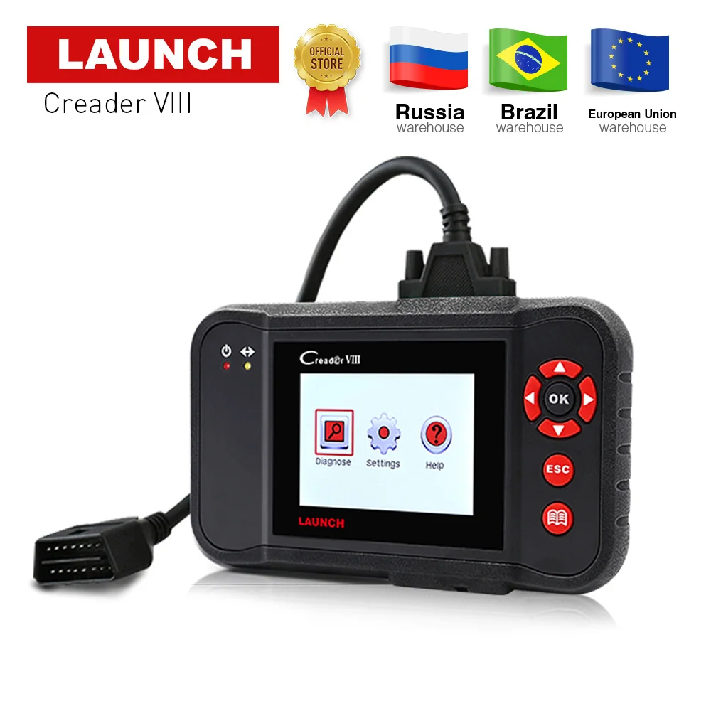 LAUNCH X431 Creader VIII 8 Code Reader OBDII OBD2 Diagnostic Tool ENG/AT/ABS/SRS EPB SAS OIL Service Light Reset Scanner CRP129 LAUNCH X431 Creader VIII 8 Code Reader OBDII OBD2 Diagnostic Tool ENG/AT/ABS/SRS EPB SAS OIL Service Light Reset Scanner CRP129