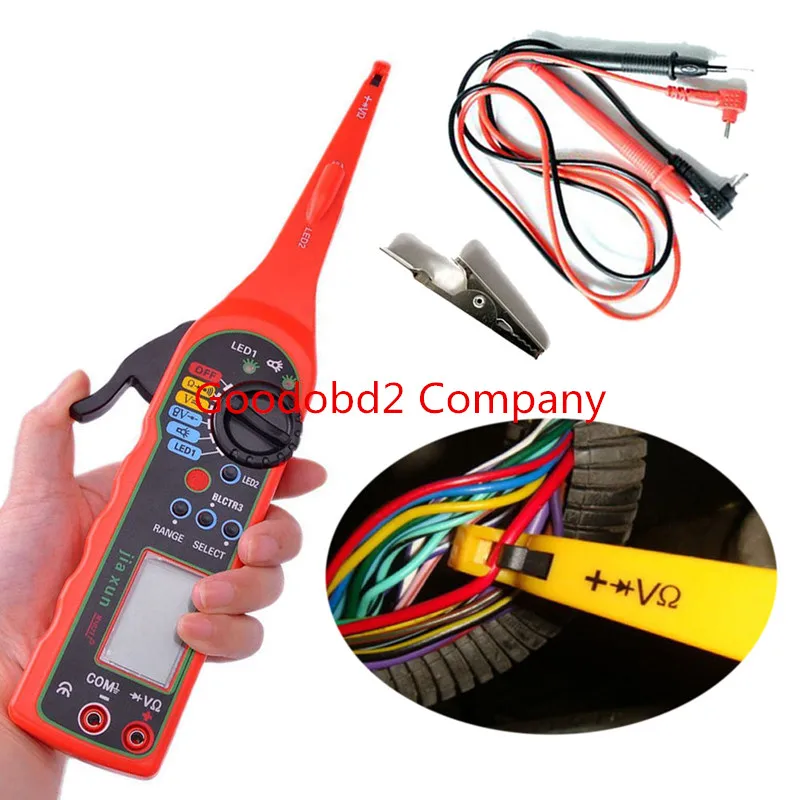 Circuit Tester Kit Power Electrical Multi-function Auto Circuit Tester Multimeter Lamp Car Repair Automotive Electrical 0V-380V( Screen)