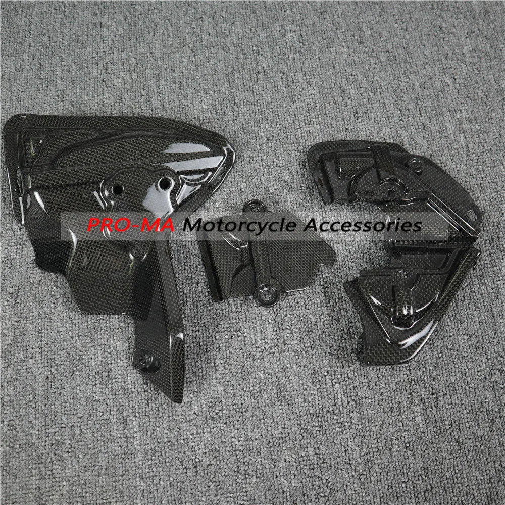 

Motorcycle Cam Belt Cover Set in carbon fiber for Ducati Panigale 1199 1299 Plain 7-2