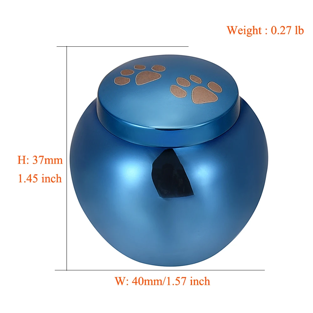 Кремационные урны для прах питомца-держатель пепла собака/отпечаток кошачьей лапы памятный сувенир бутылка для пепел животных из нержавеющей стали похорон