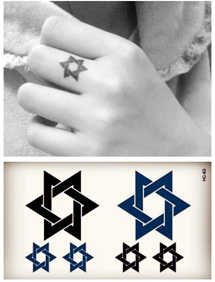 Beautiful Cute Sexy Body Art Beauty Makeup Cool Five-pointed Star Pattern Waterproof Temporary Tattoo Stickers For Girls And Man Beautiful Cute Sexy Body Art Beauty Makeup Cool Five-pointed Star Pattern Waterproof Temporary Tattoo Stickers For Girls And Man
