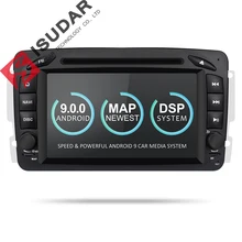Isudar Car Multimedia player Android 9 2 Din GPS Autoradio Per Mercedes/Benz/CLK/W209/W203 /W208/W463/Vaneo/Viano/Vito FM DSP DVR