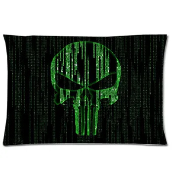 

Punisher Skull Two Side Printed Pillowcase Custom Pillow slip Rectangle Polyester Pillow Case&Pillow Cover 50x75cm
