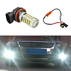 1x Super White 9006 HB4 CREE чип 2835 Светодиодный Туман дальнего света лампы никакой ошибки для VW Golf 6 MK6 scirocco T5 транспортер