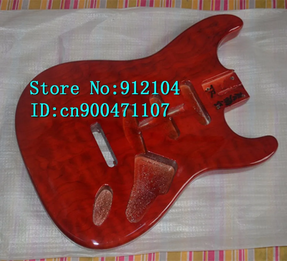 

new electric guitar mahogany body with tiger stripes maple surface+ free shipping F-3097