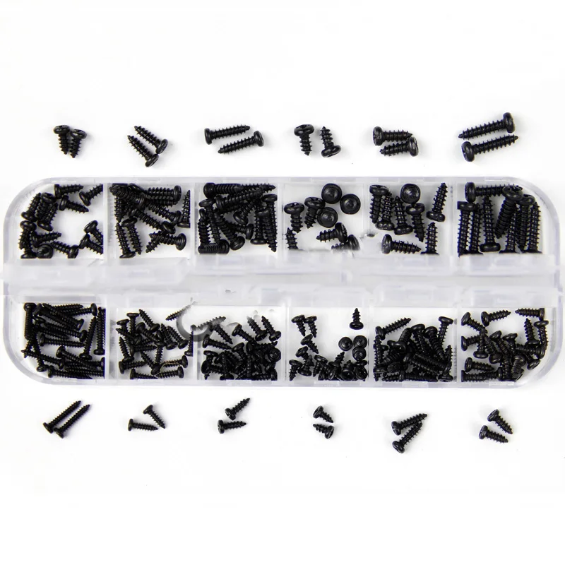 Micro Electronic Precision Instrument Digital Camera Lens Screw Black Round Head Selftapping